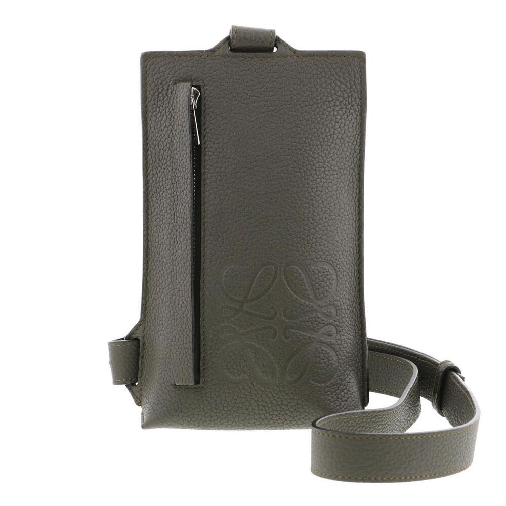 LOEWE Vertical T Crossbody Bag Waist Body Khaki Green